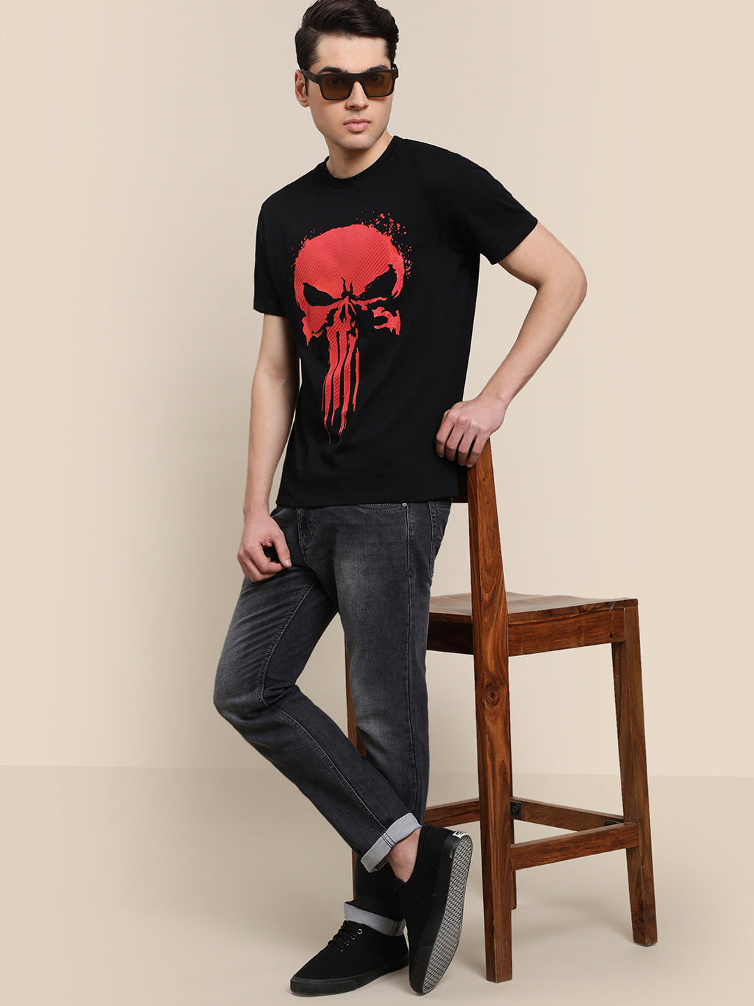 Punisher Regular Fit Tshirt For Men