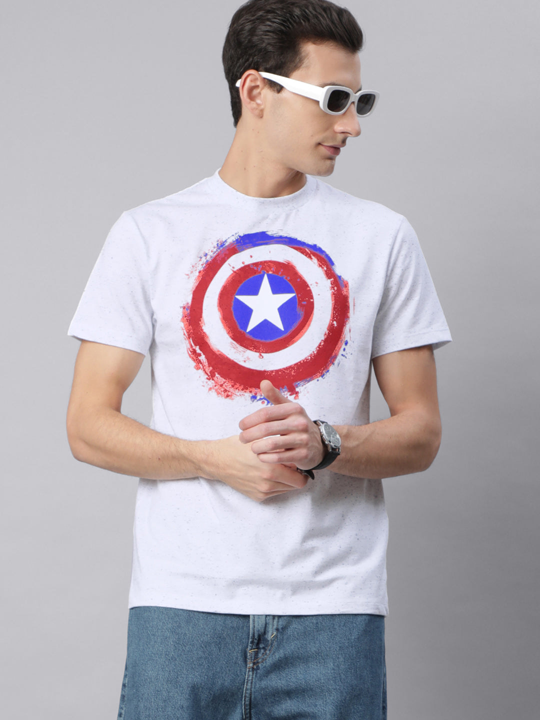 Captain America Blue Tshirt For Men