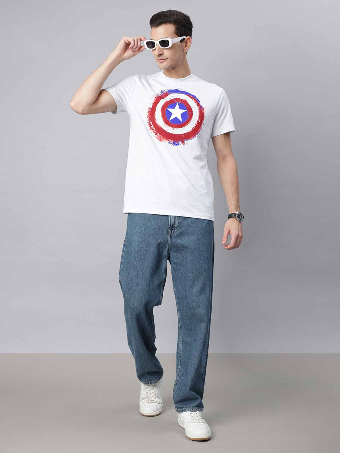 Captain America Blue Tshirt For Men