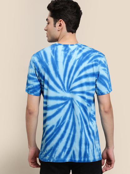 Peanuts Blue Tie Dye Tshirt For Men