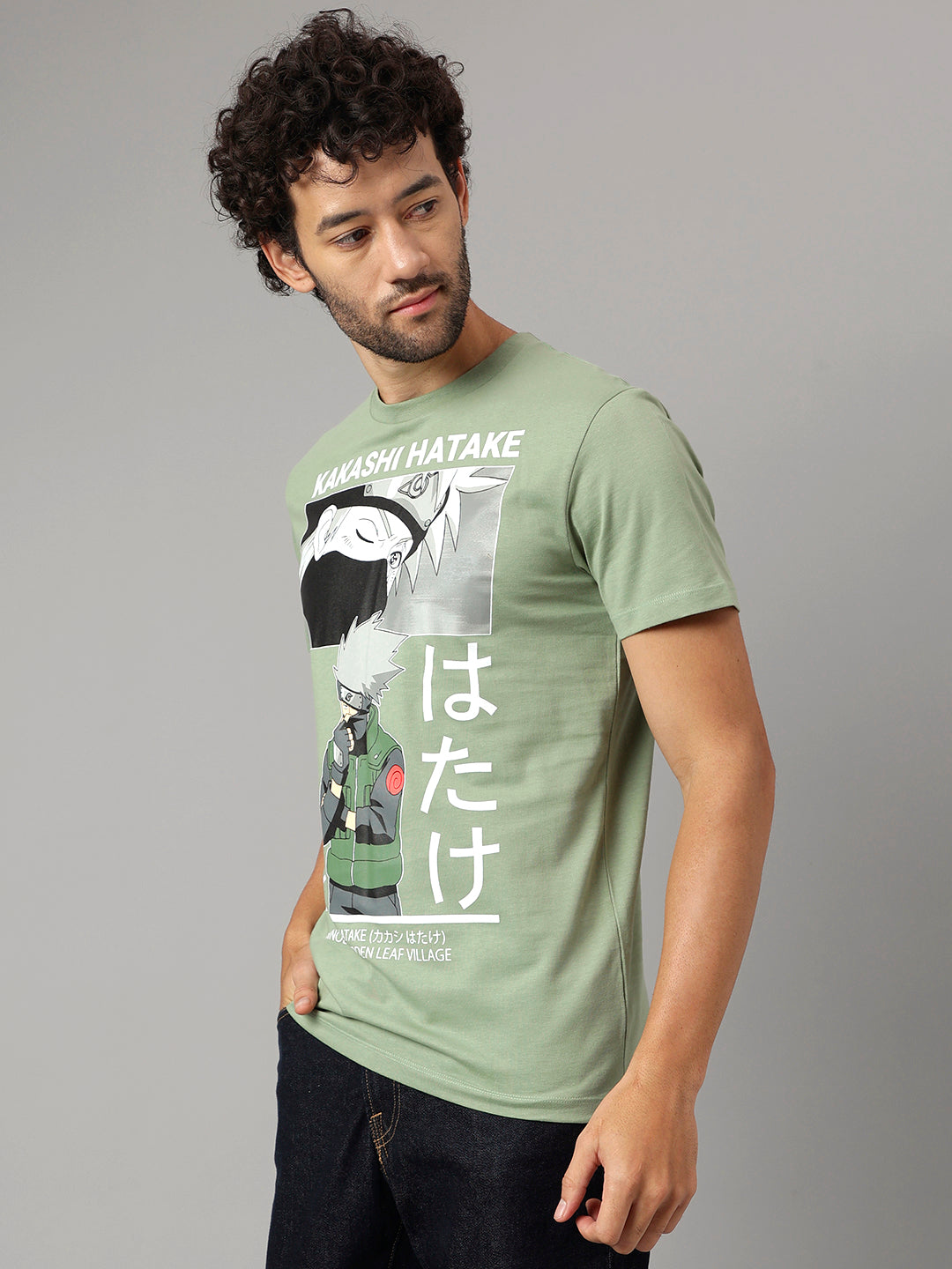 Naruto Green Tshirt For Men