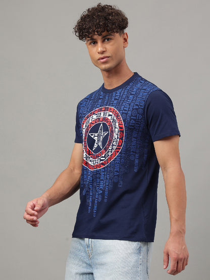 Captain America Blue Tshirt For Men