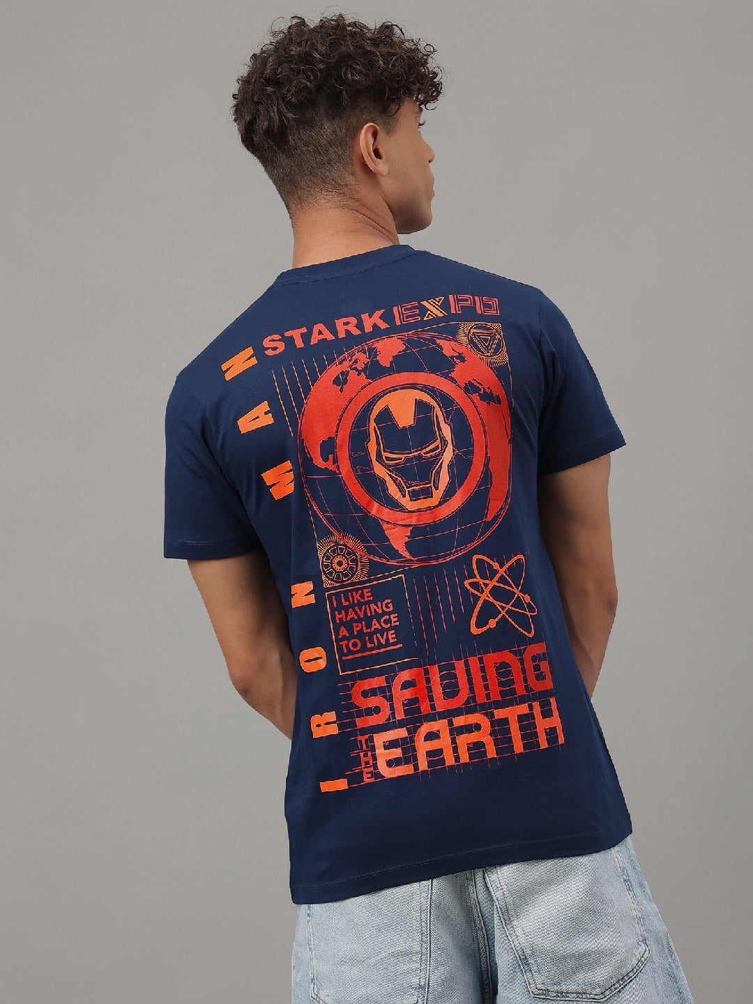 Iron Man Blue Tshirt For Men