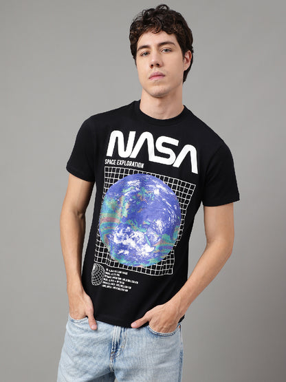 NASA Black Tshirt For Men