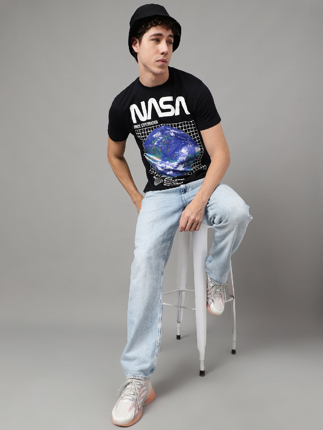 NASA Black Tshirt For Men