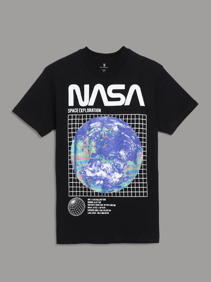 NASA Black Tshirt For Men