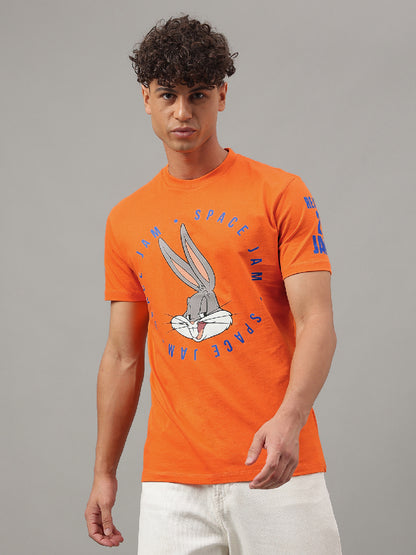 Looney Tunes Orange Tshirt For Men