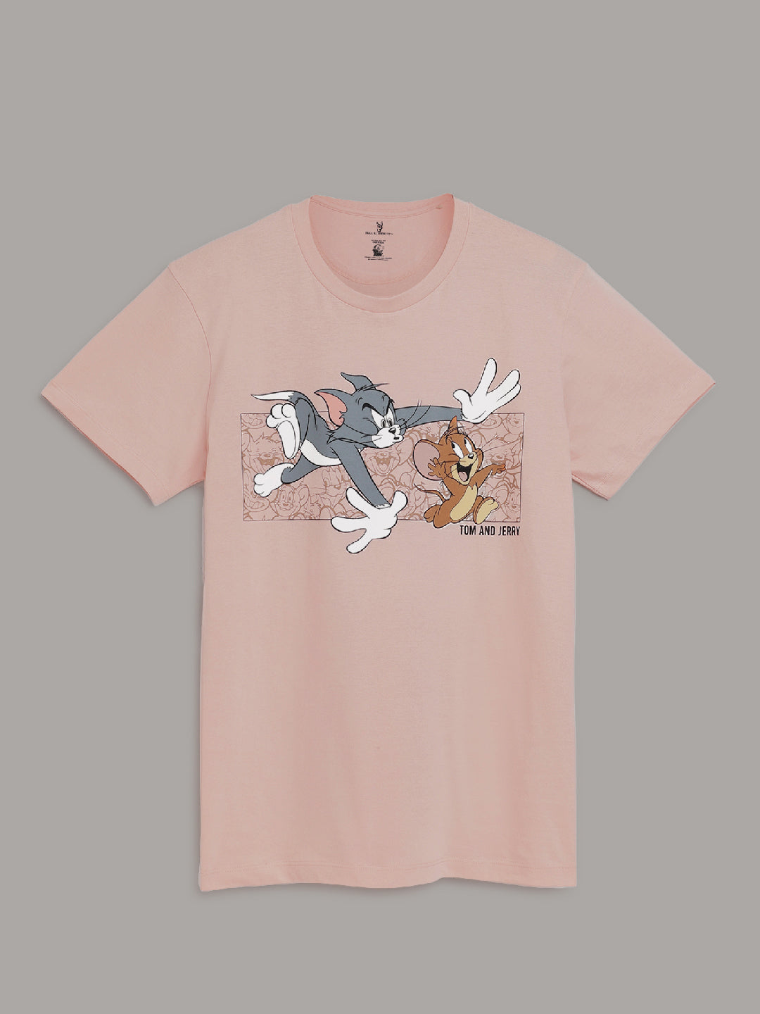 Tom & Jerry Pink Tshirt For Men