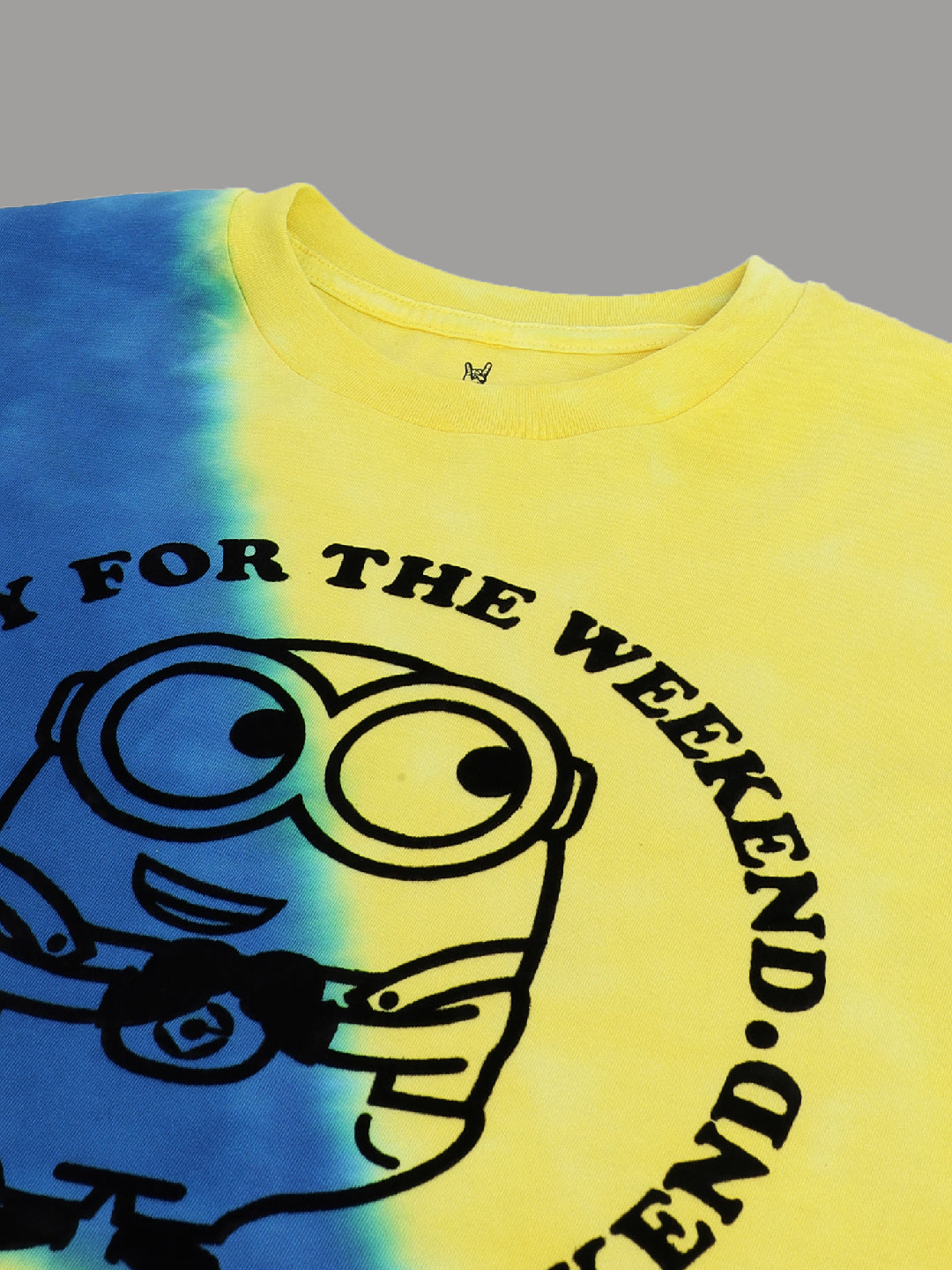 Minions Yellow Blue Tie Dye Tshirt For Men