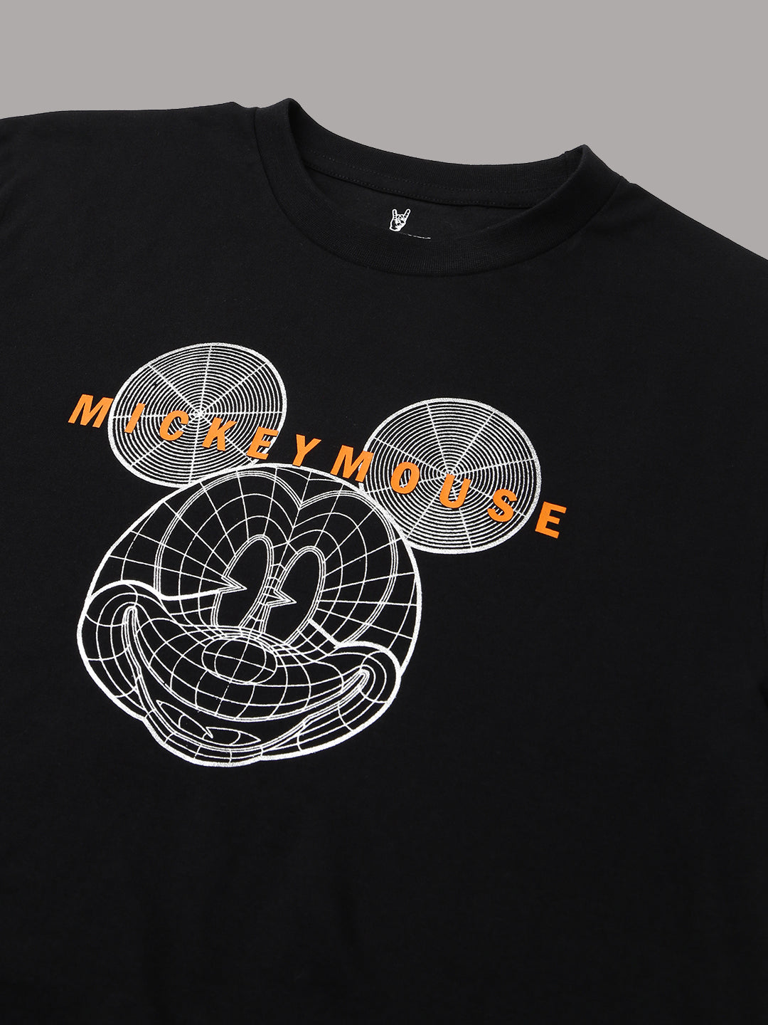 Mickey & Friends Black Tshirt For Men