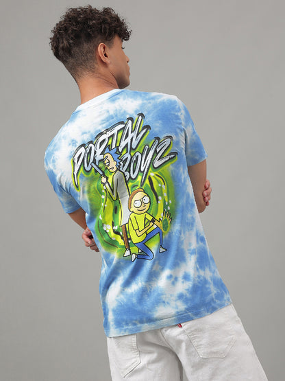 Rick & Morty Blue Tshirt For Men