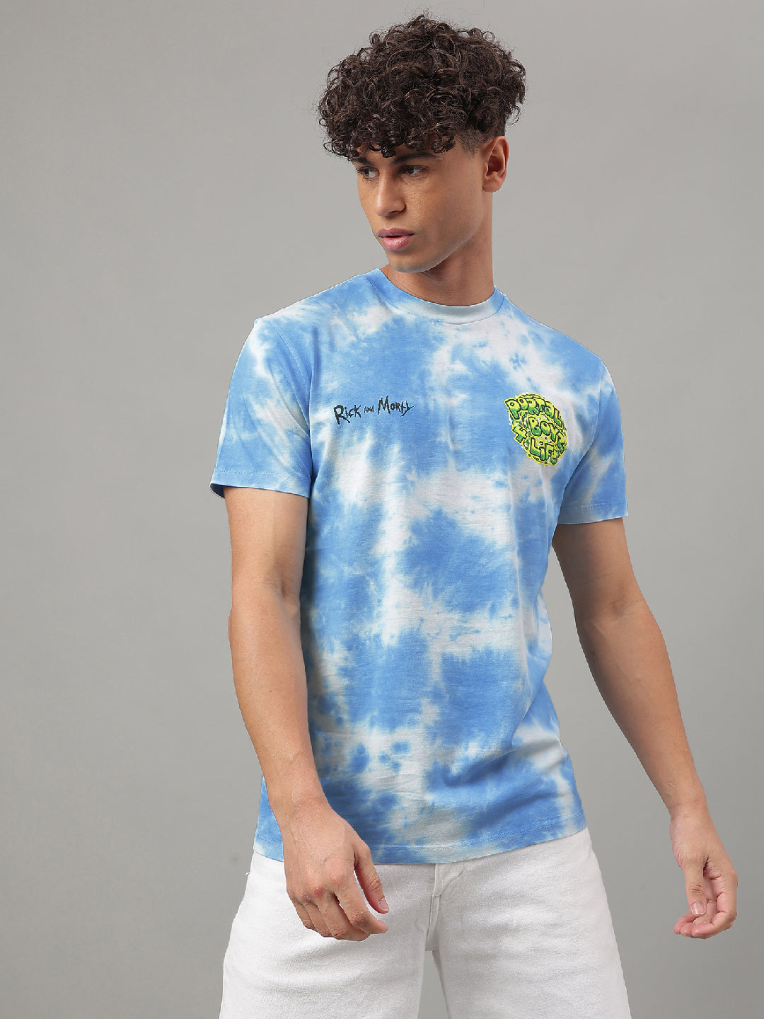 Rick & Morty Blue Tshirt For Men