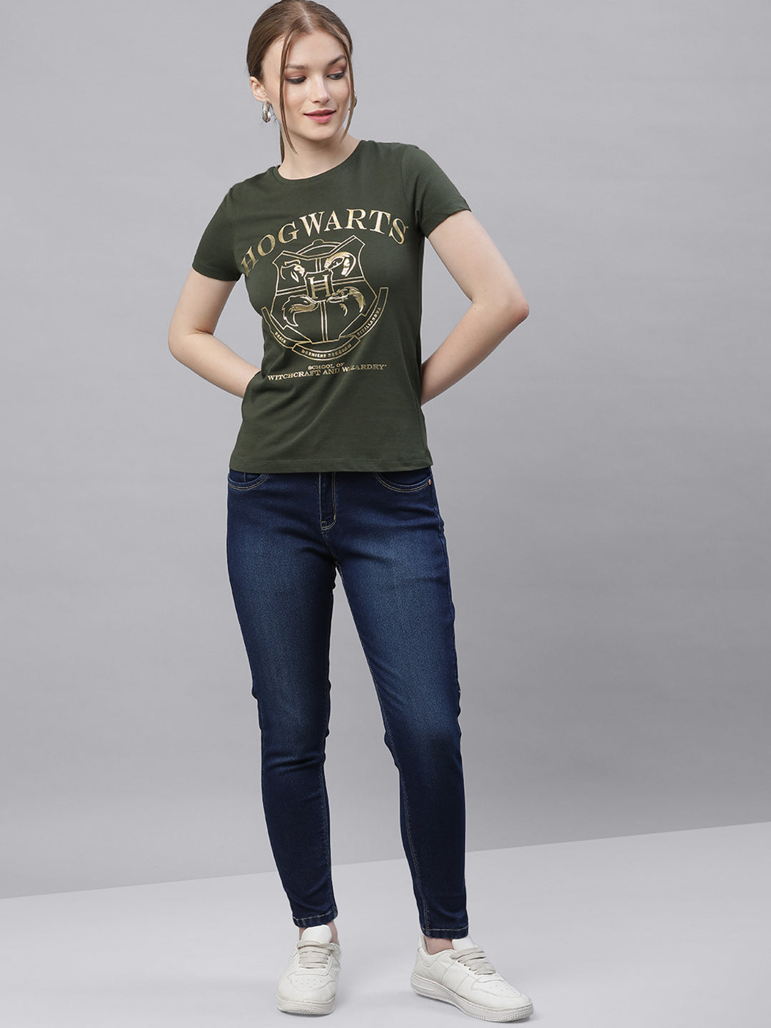 Harry Potter Olive Tshirt For Women