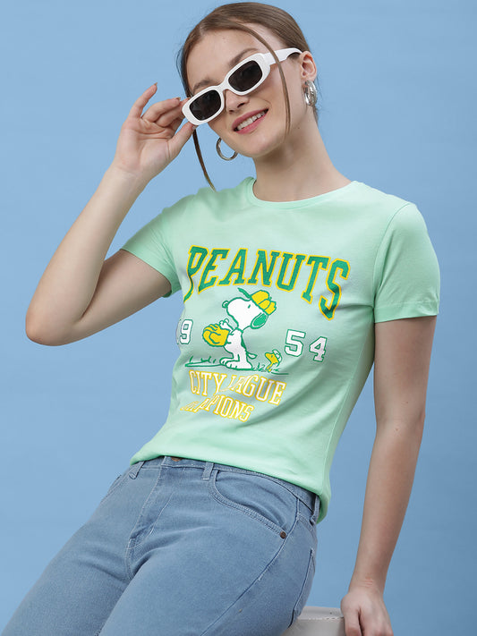 Peanuts Mint Tshirt For Women