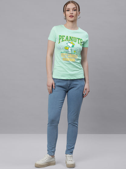 Peanuts Mint Tshirt For Women