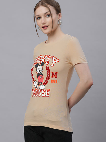 Mickey & Friends Regular Fit Tshirt For Women