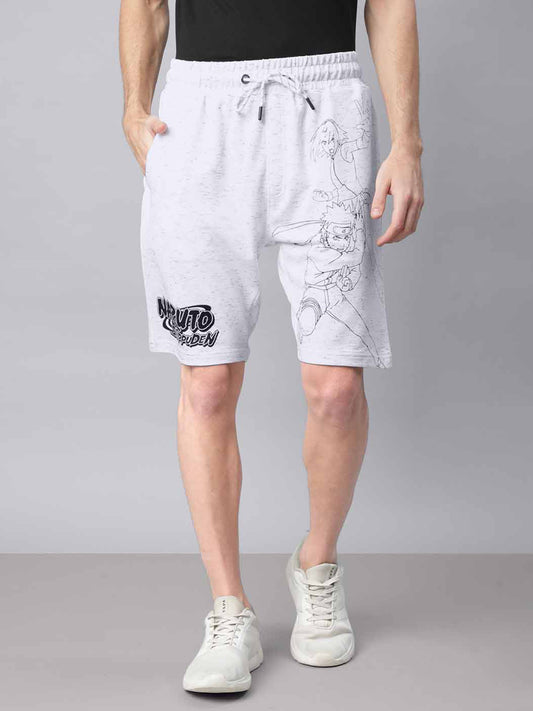 Naruto White Shorts For Men