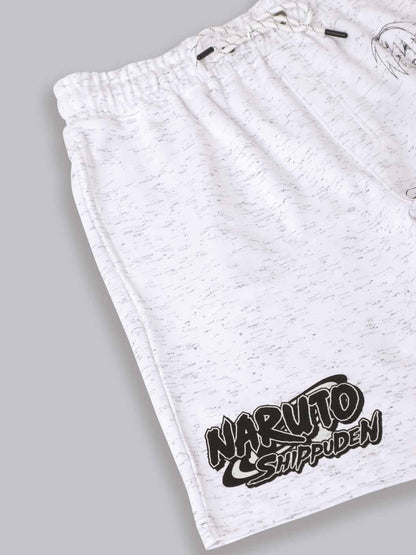 Naruto White Shorts For Men