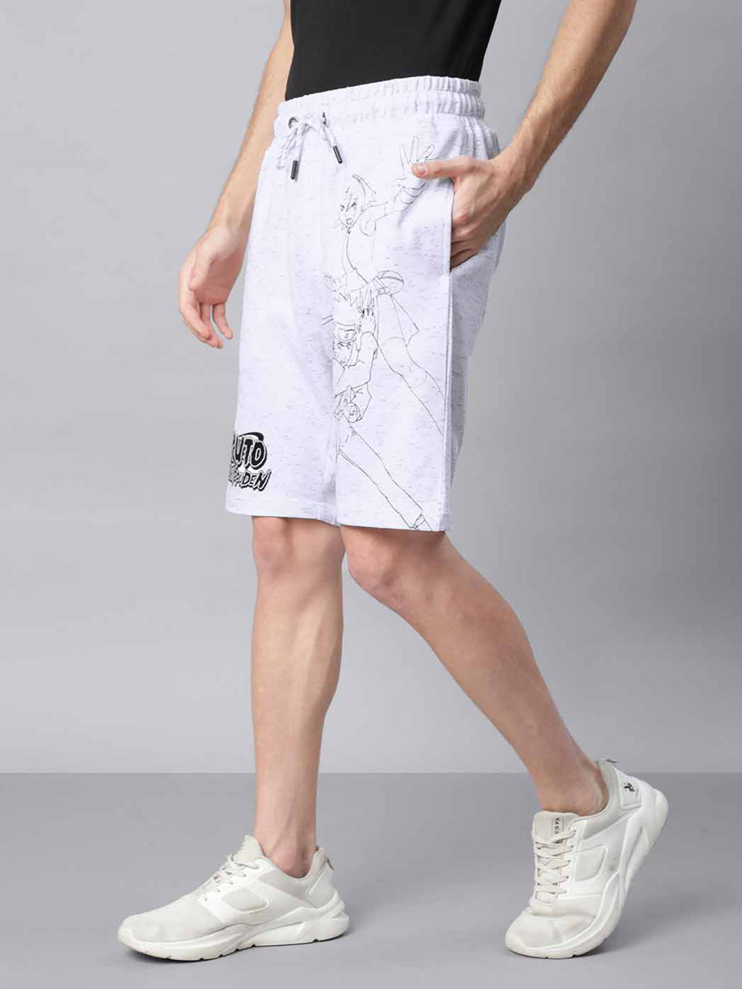 Naruto White Shorts For Men