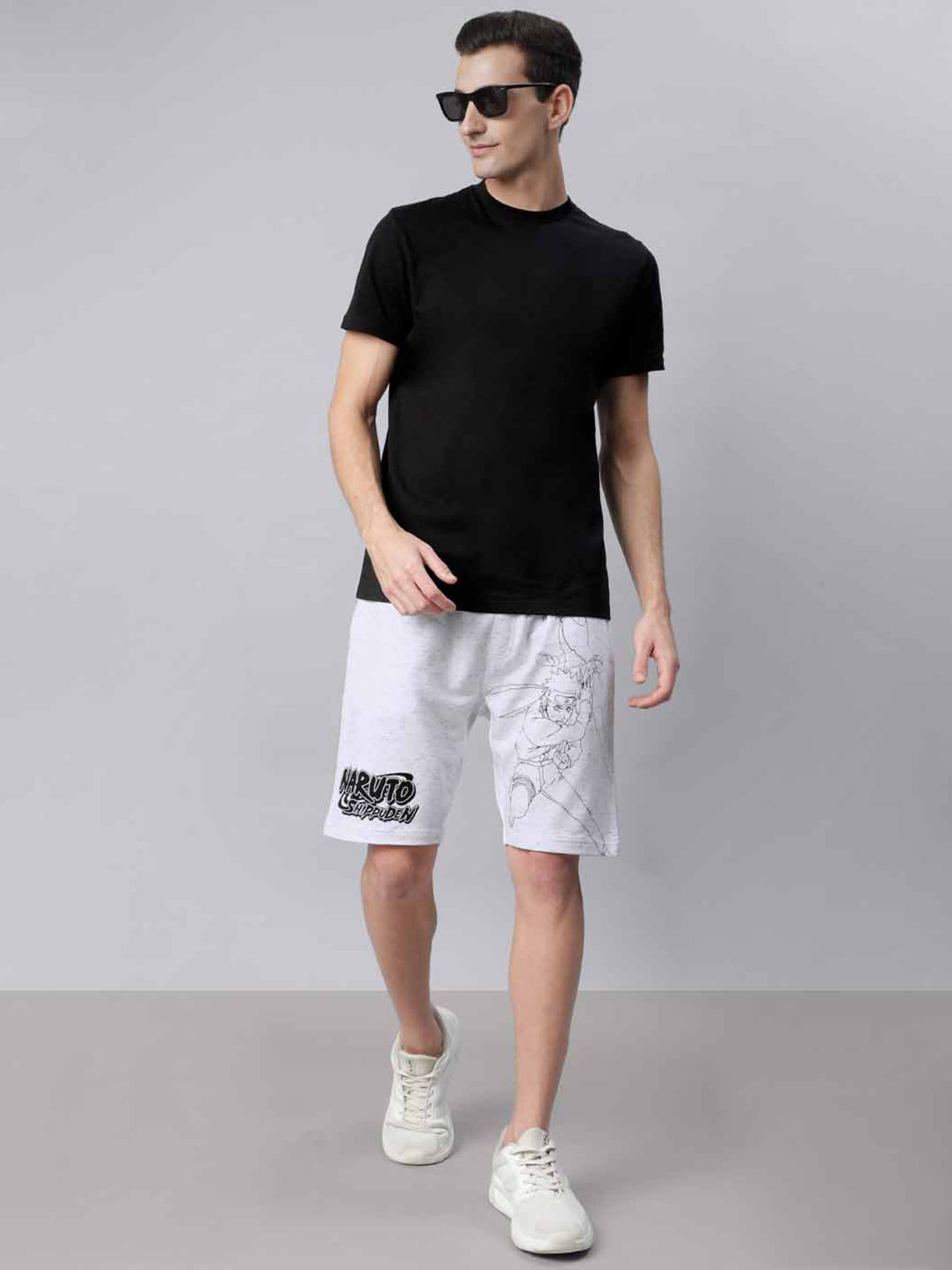 Naruto White Shorts For Men