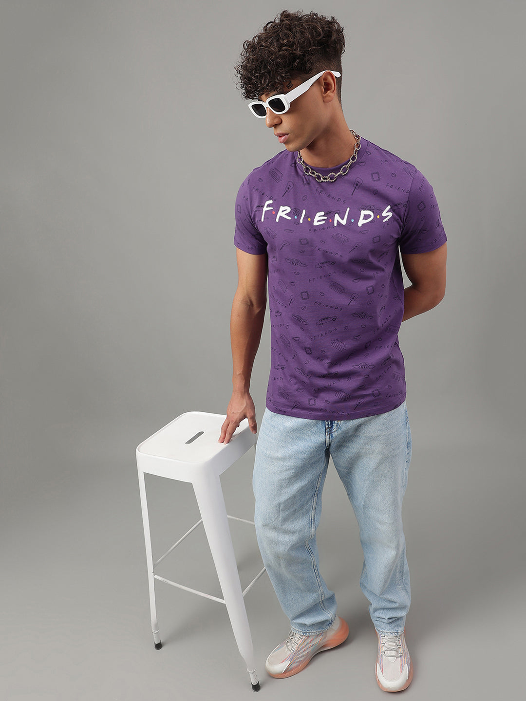 Friends Violet Tshirt For Men