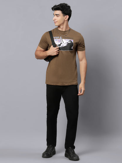 NASA Brown Tshirt For Men