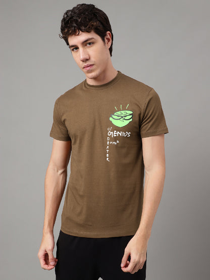 Dexter's Laboratory Brown Tshirt For Men