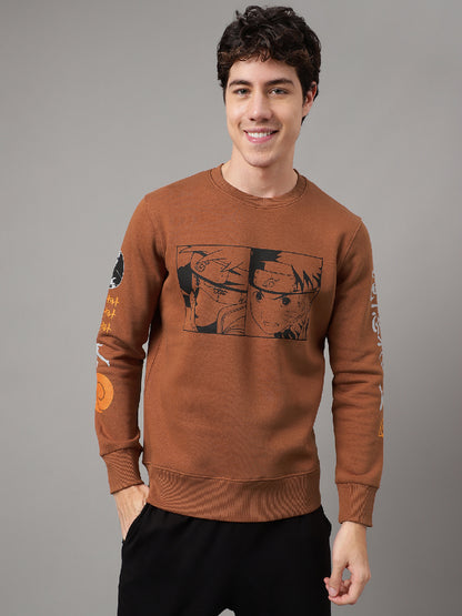 Naruto Brown Sweatshirt For Men