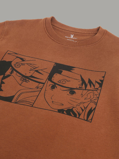 Naruto Brown Sweatshirt For Men