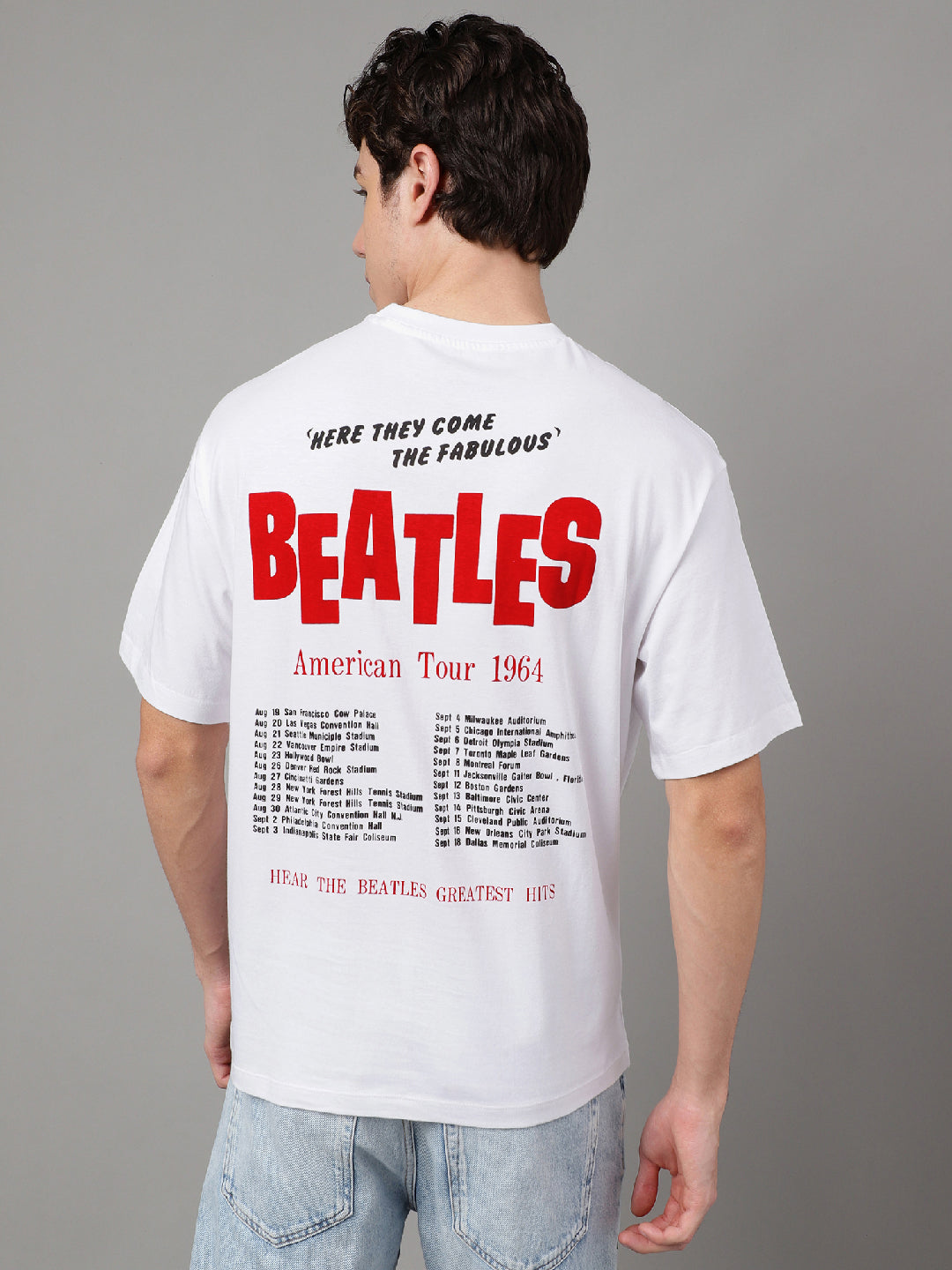 The Beatles White Tshirt For Men