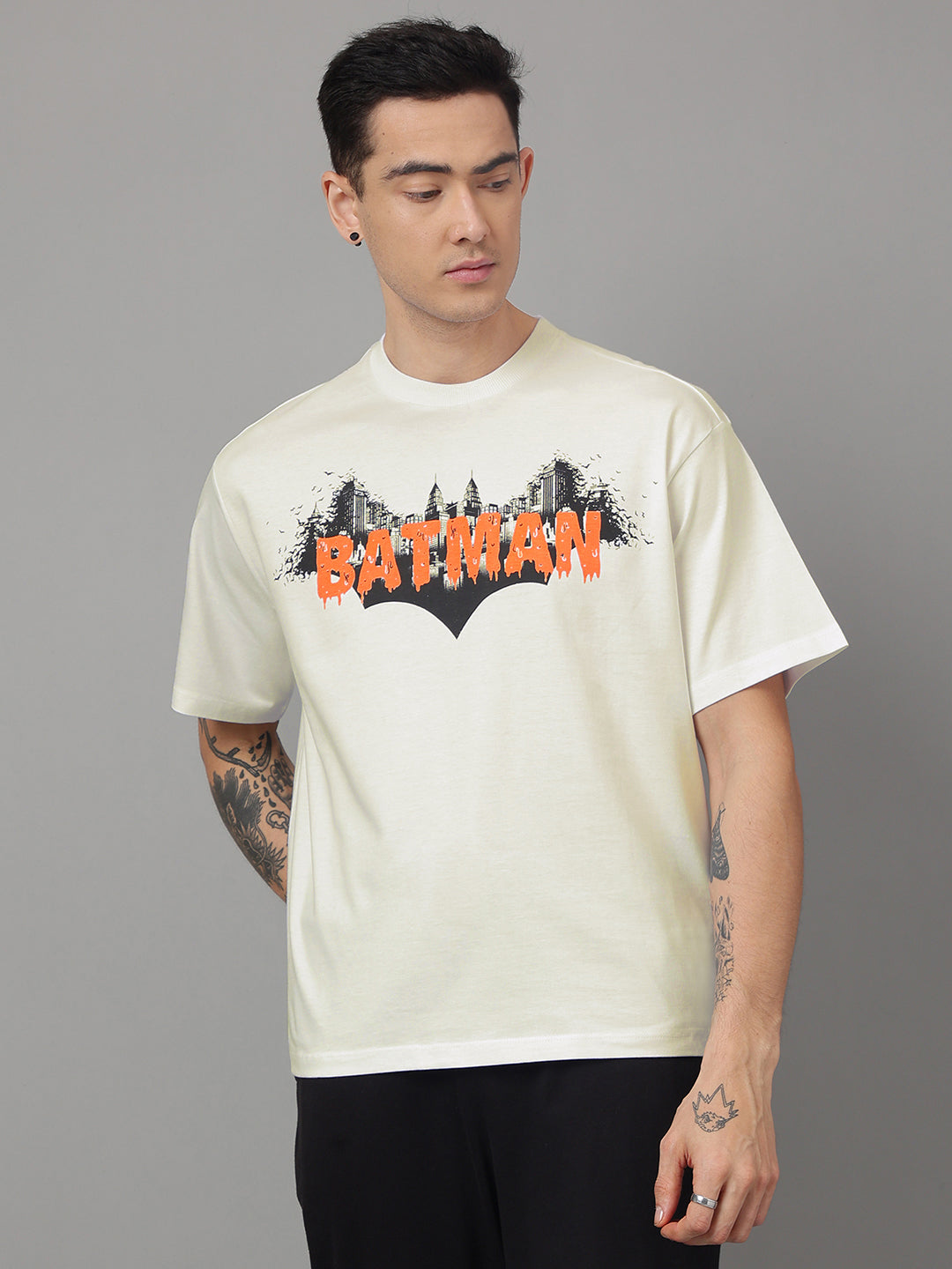 Batman White Tshirt For Men