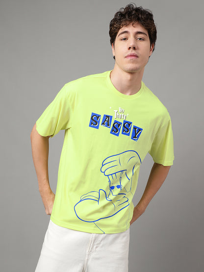 Johnny Bravo Oversized Tshirt For Men