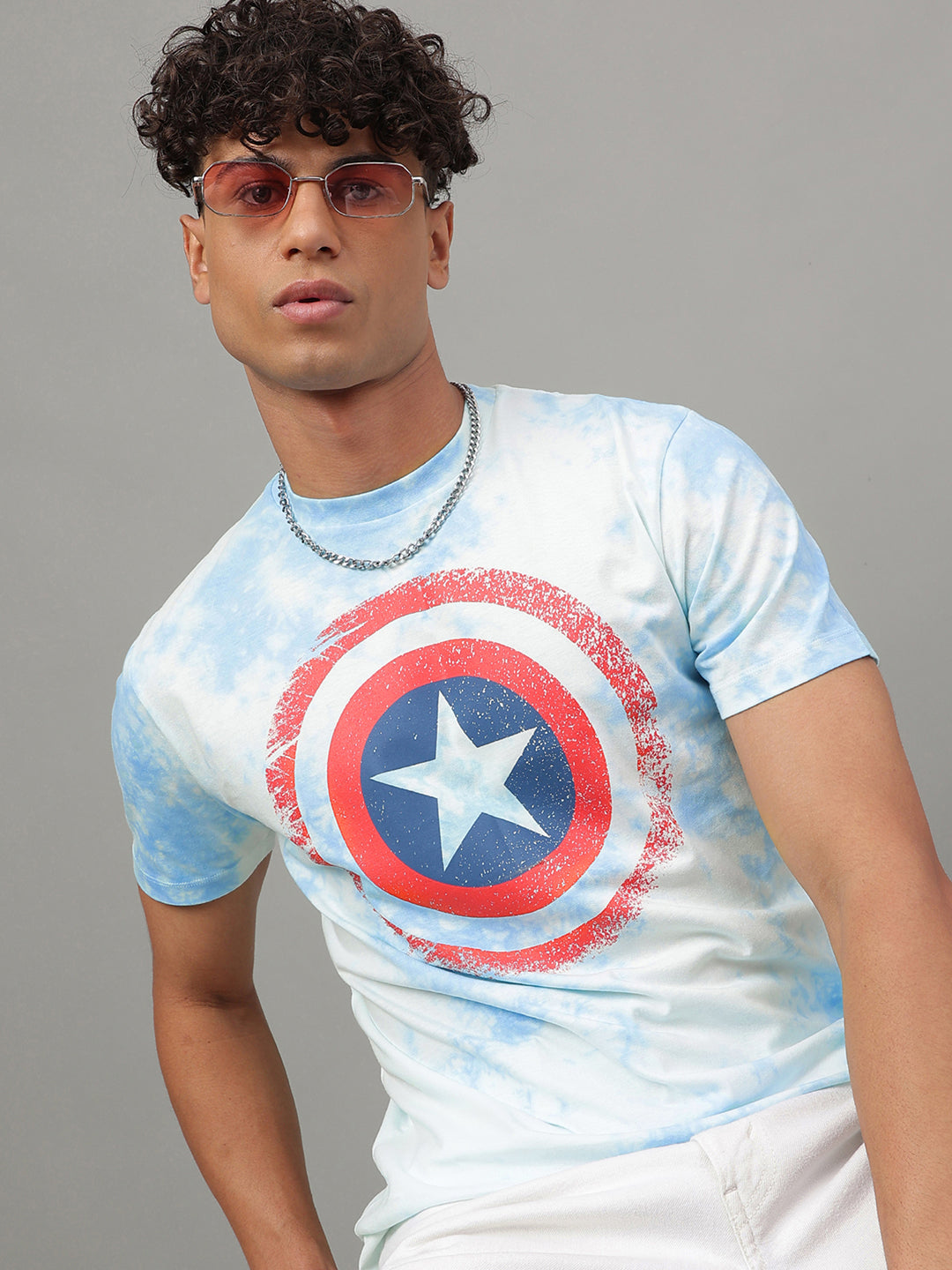 Captain America Blue Tshirt For Men