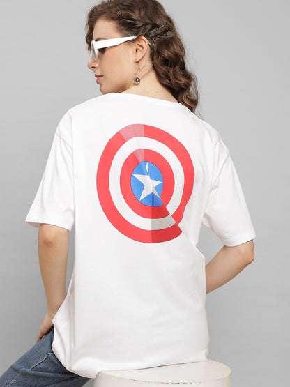 Captain America Oversized Tshirt For Women