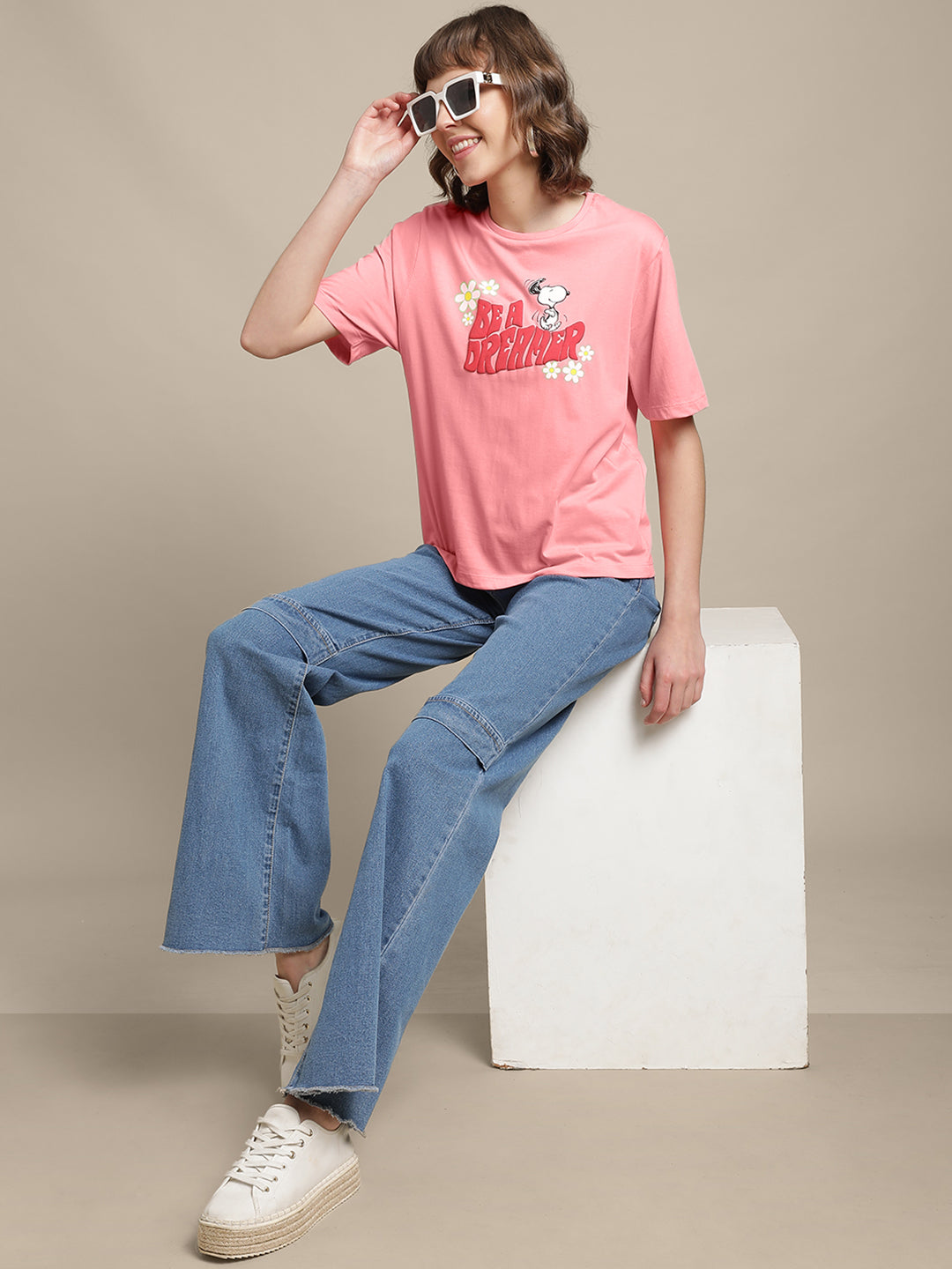 Peanuts Relaxed Fit Tshirt For Women