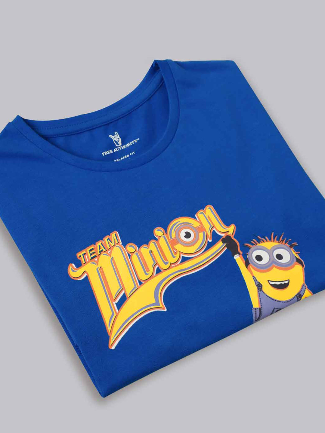 Minions Blue Relaxed Fit Tshirt For Women