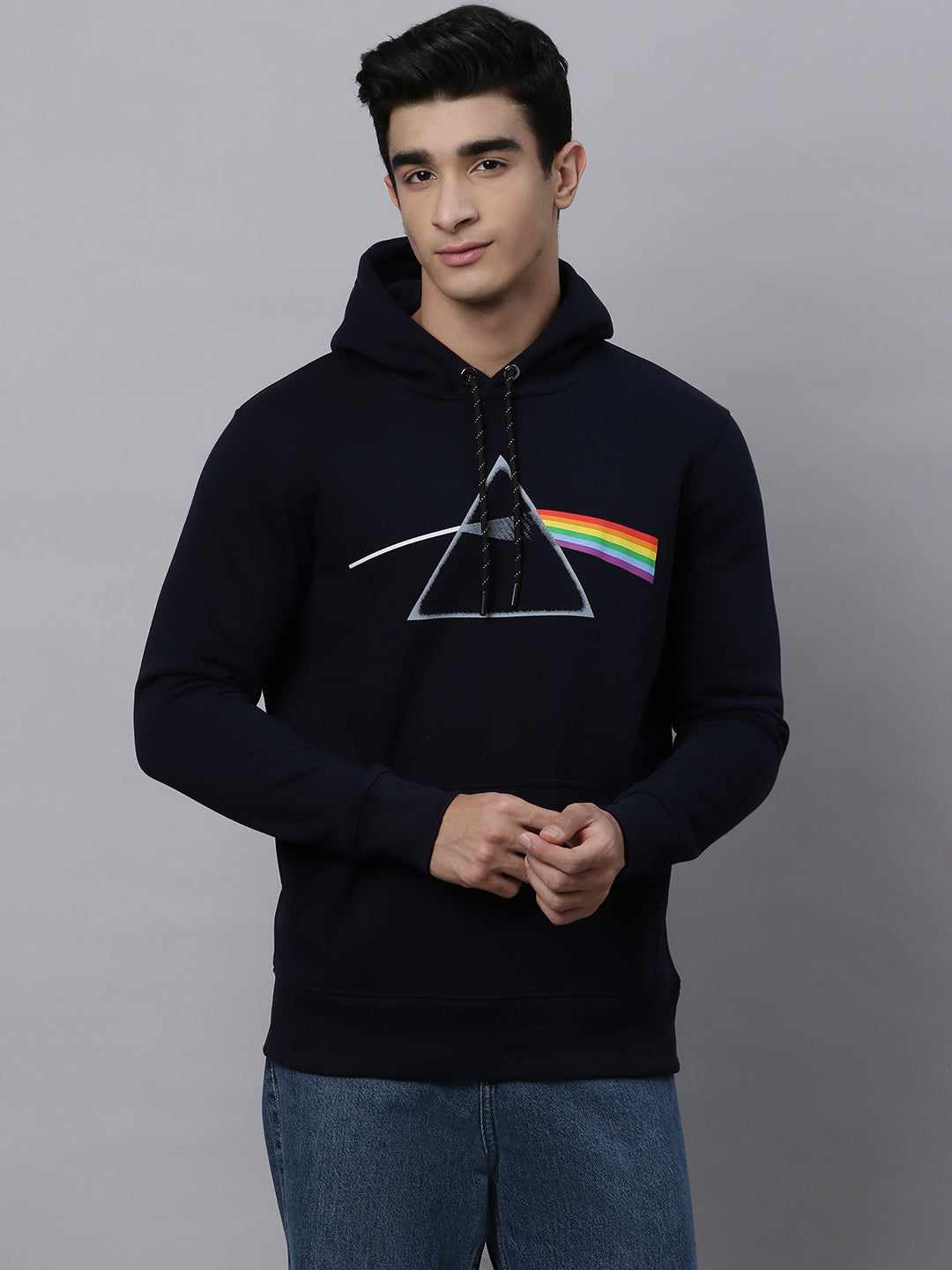 Pink Floyd Navy Hoodie For Men