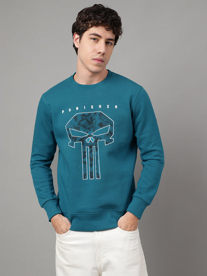 Punisher Blue Sweatshirt For Men