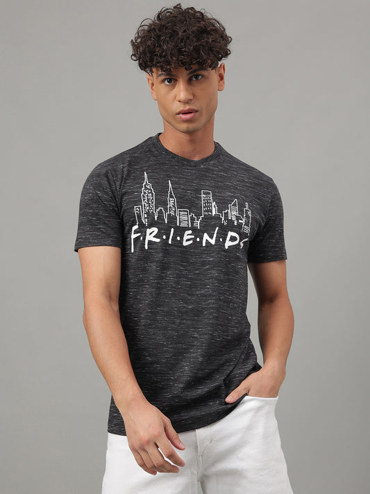 Friends Black Tshirt For Men