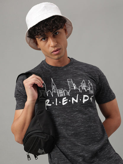 Friends Black Tshirt For Men