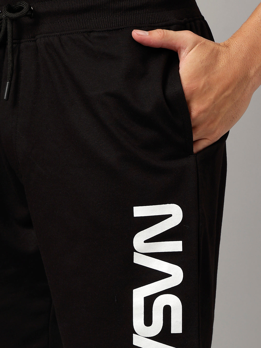 NASA Black Shorts For Men