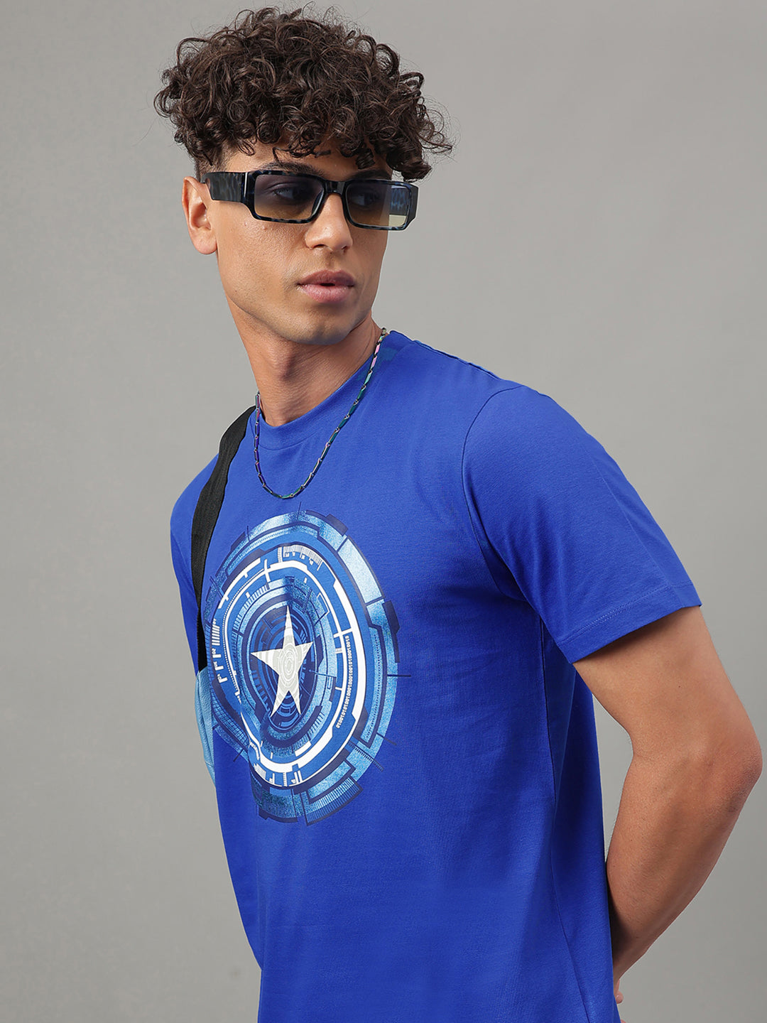 Captain America Blue Tshirt For Men