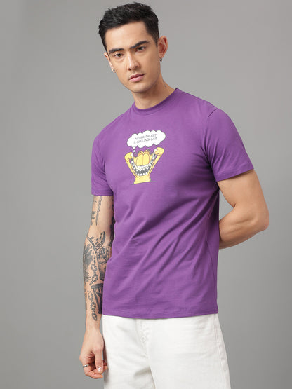 Garfield Violet Tshirt For Men