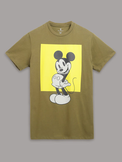 Mickey & Friends Green Tshirt For Men