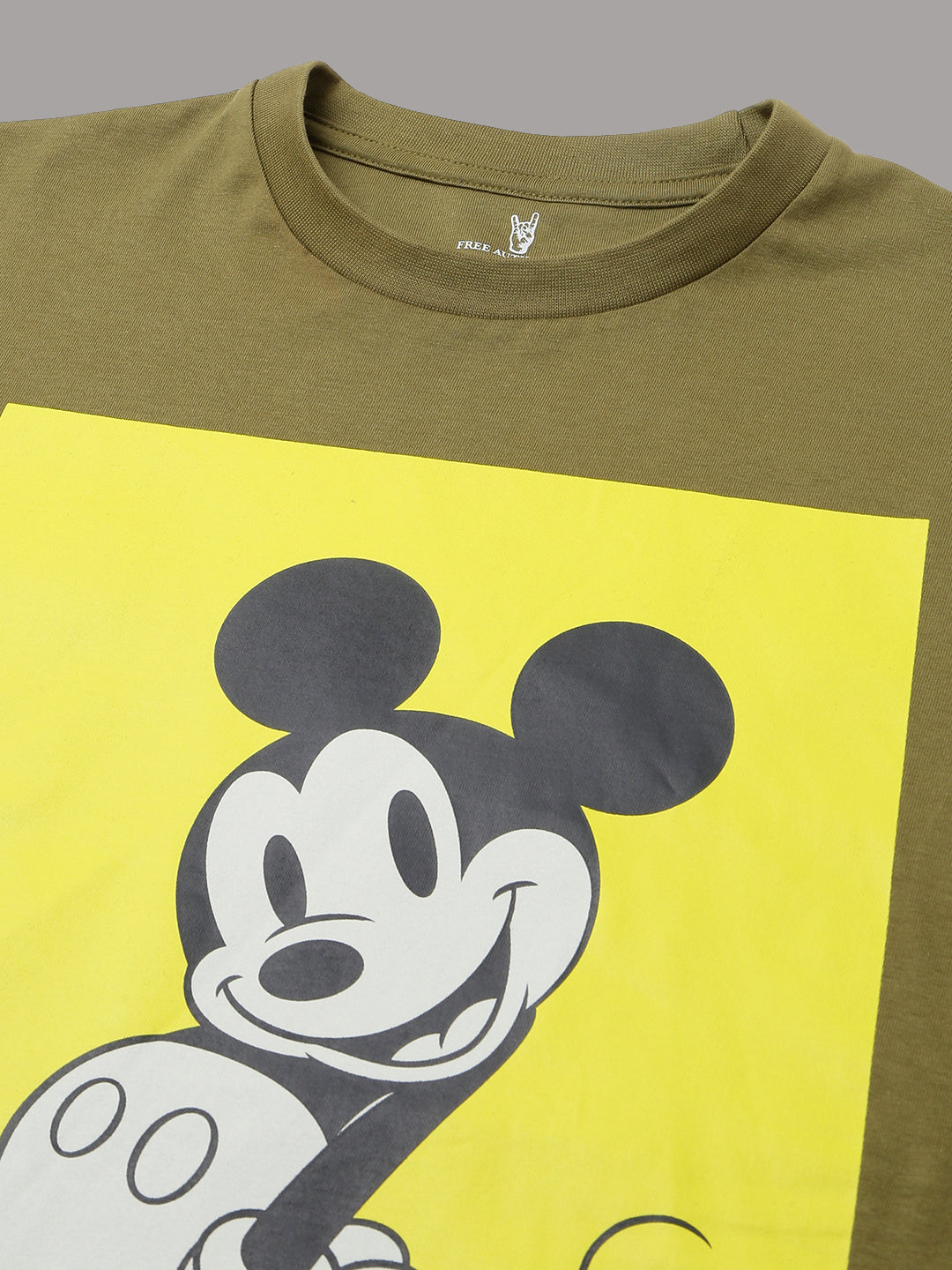 Mickey & Friends Green Tshirt For Men