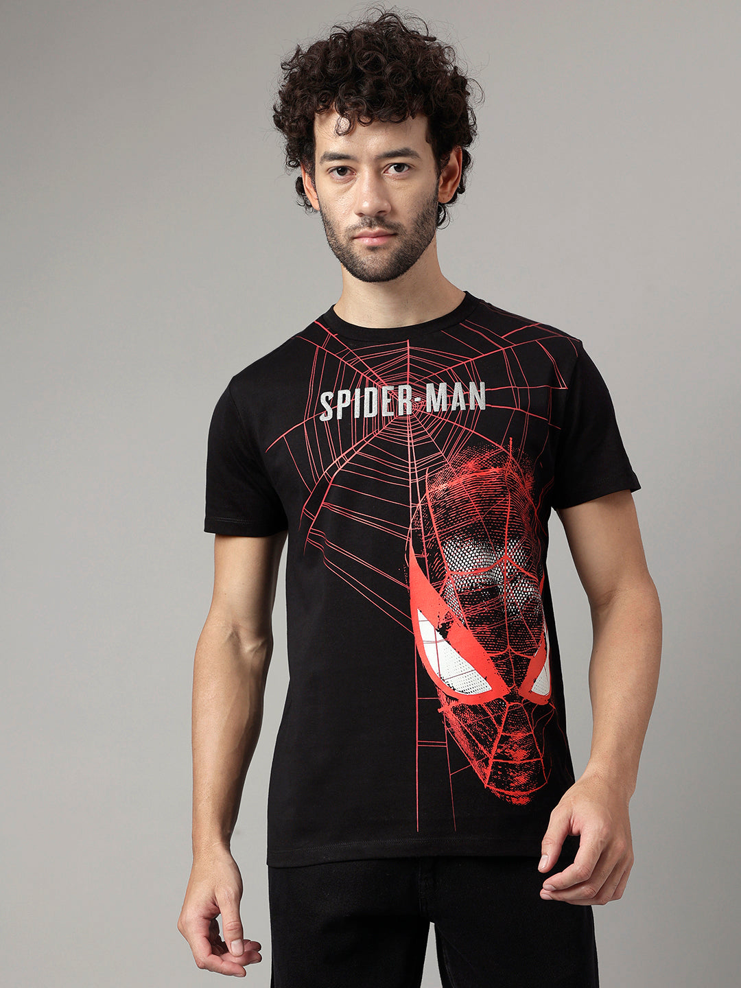 Spiderman Black Tshirt For Men