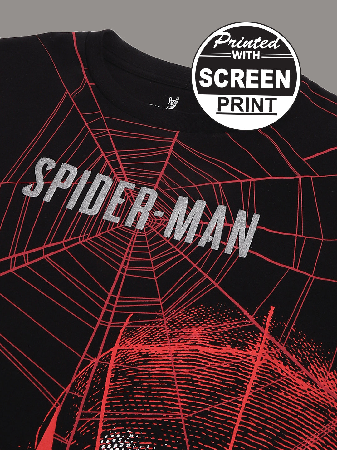 Spiderman Black Tshirt For Men