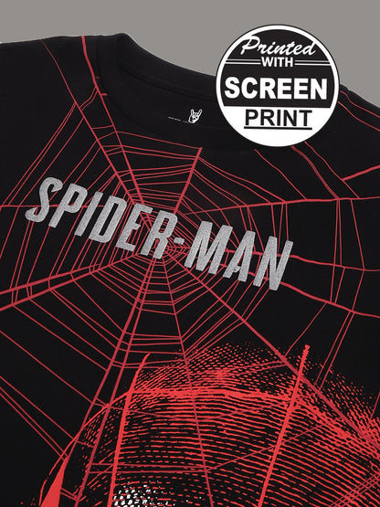 Spiderman Black Tshirt For Men