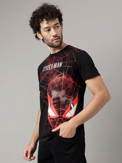 Spiderman Black Tshirt For Men