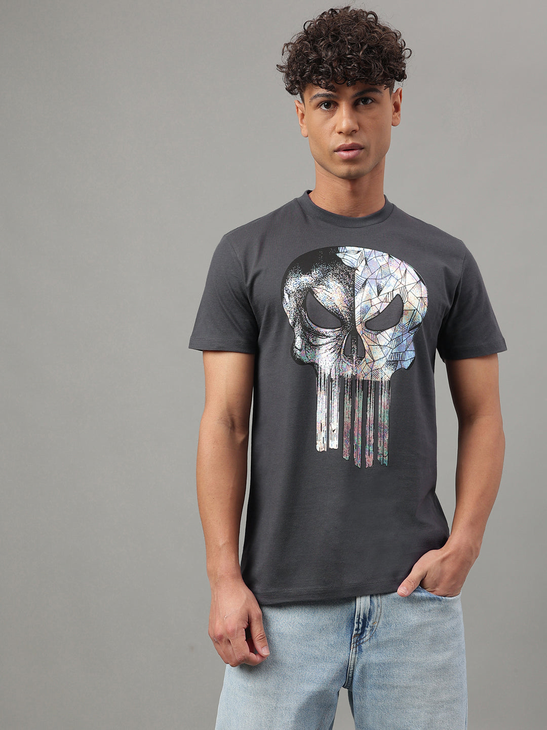 Punisher Grey Tshirt For Men